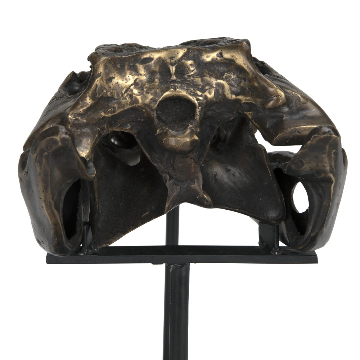 NOIR Brass Alligator On Stand Small