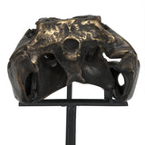 NOIR Brass Alligator On Stand Small