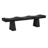 NOIR Shibumi Bench Burnt Black Finish