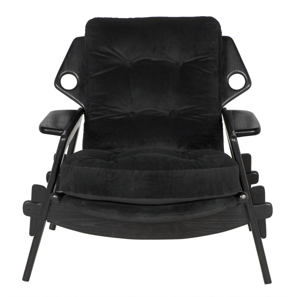 NOIR Pax Chair with cFc Performance Velvet Upholstery