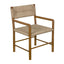 NOIR Franco Arm Chair Teak with Synthetic Woven
