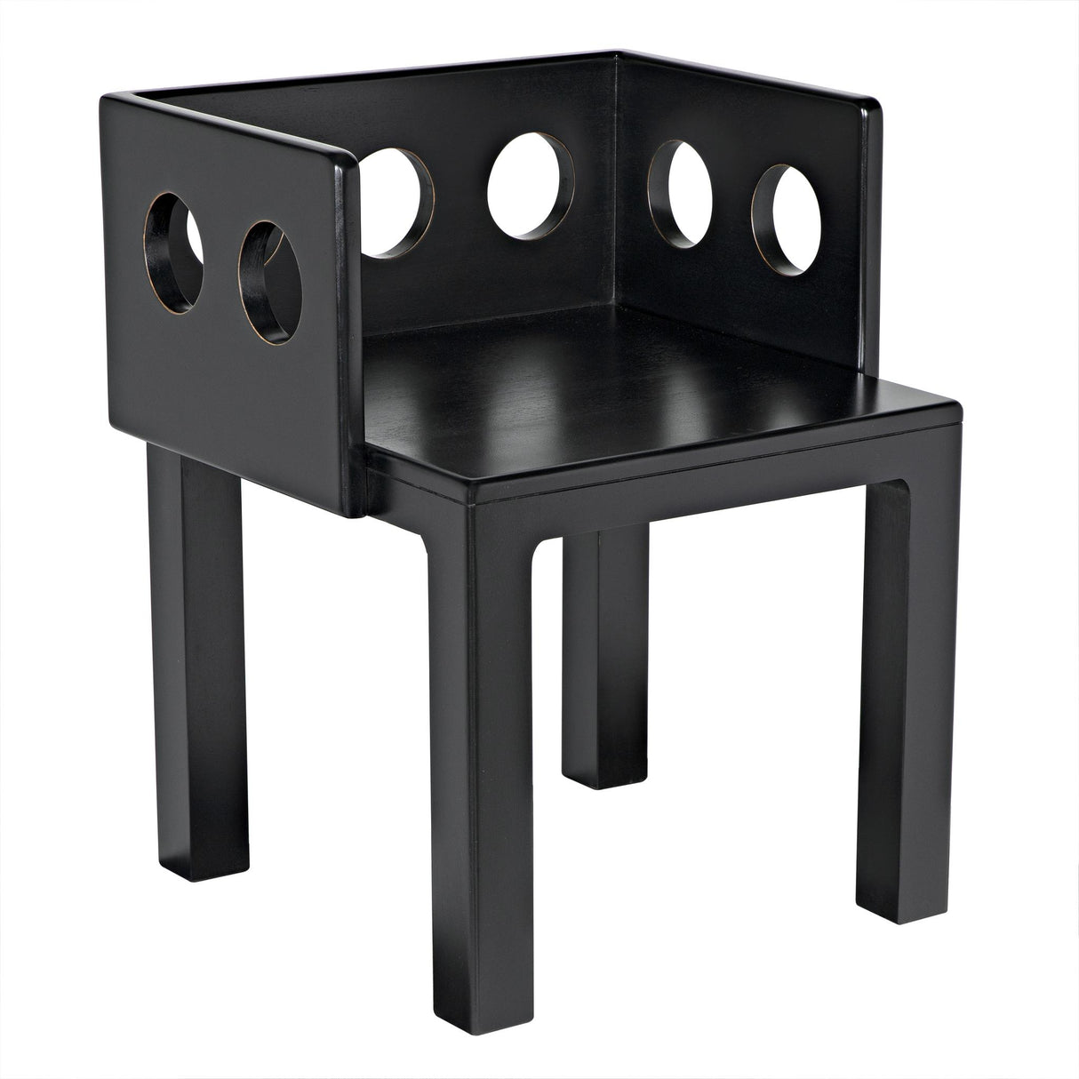 NOIR Elton Chair Hand Rubbed Black
