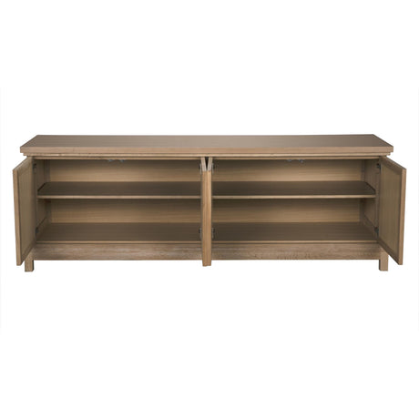 NOIR Wellington 4 Door Sideboard White Oak