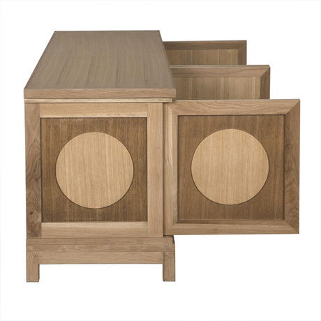 NOIR Wellington 4 Door Sideboard White Oak
