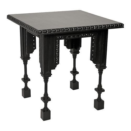 NOIR Luxor Side Table Hand Rubbed Black