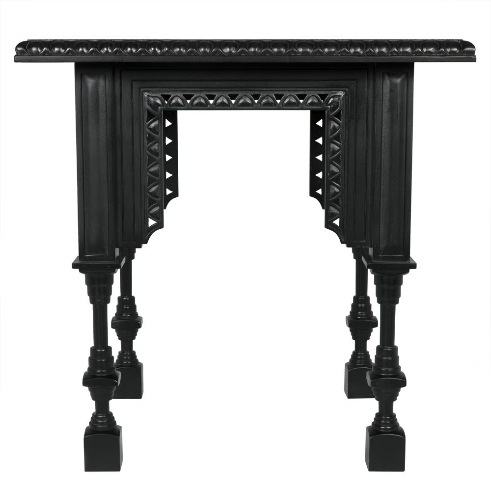 NOIR Luxor Side Table Hand Rubbed Black
