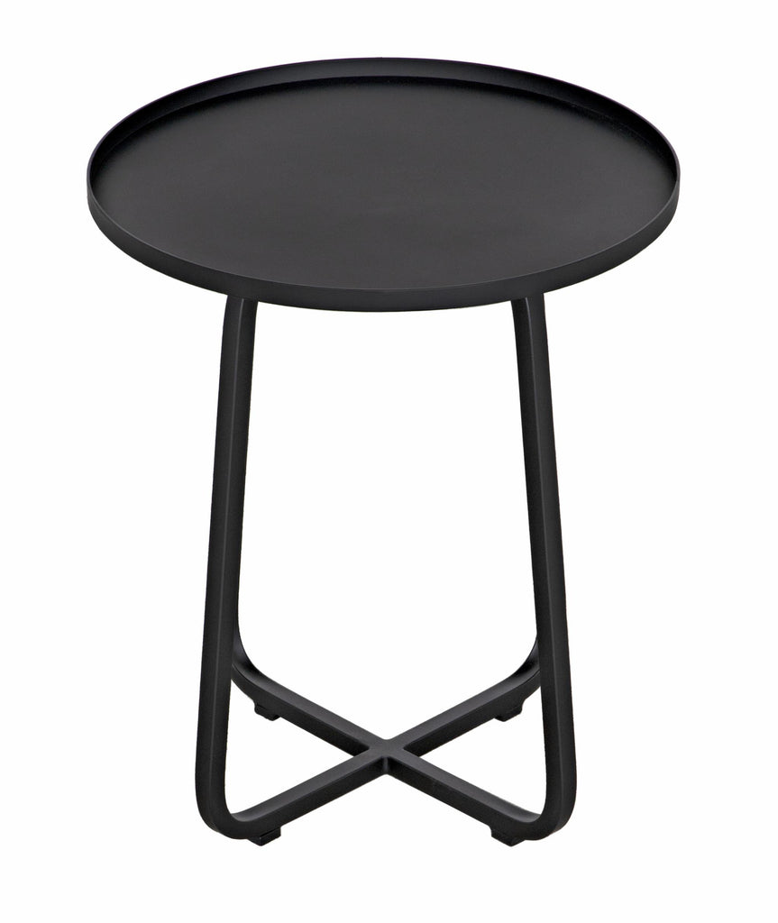 NOIR Kimana Side Table Black Steel