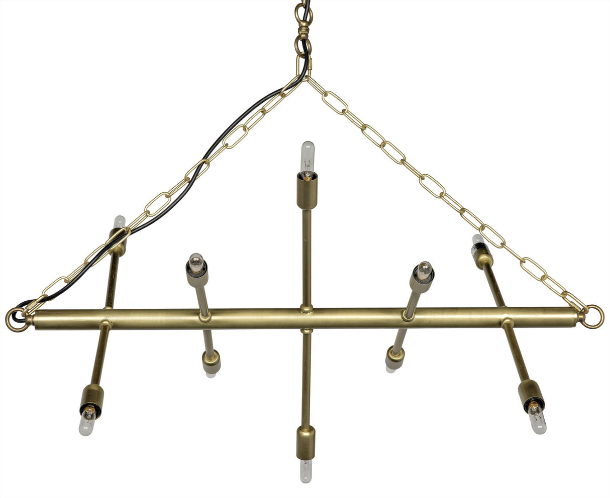 NOIR Sperato Chandelier Antique Brass