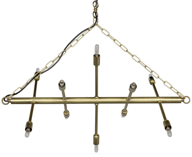 NOIR Sperato Chandelier Antique Brass