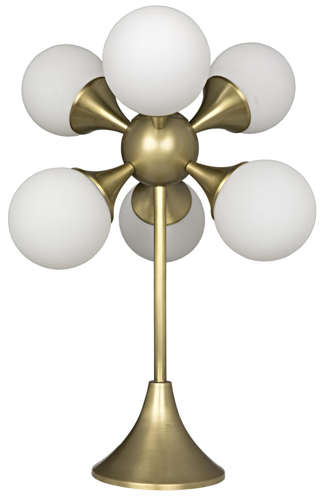 NOIR Globular Table Lamp Metal with Brass Finish