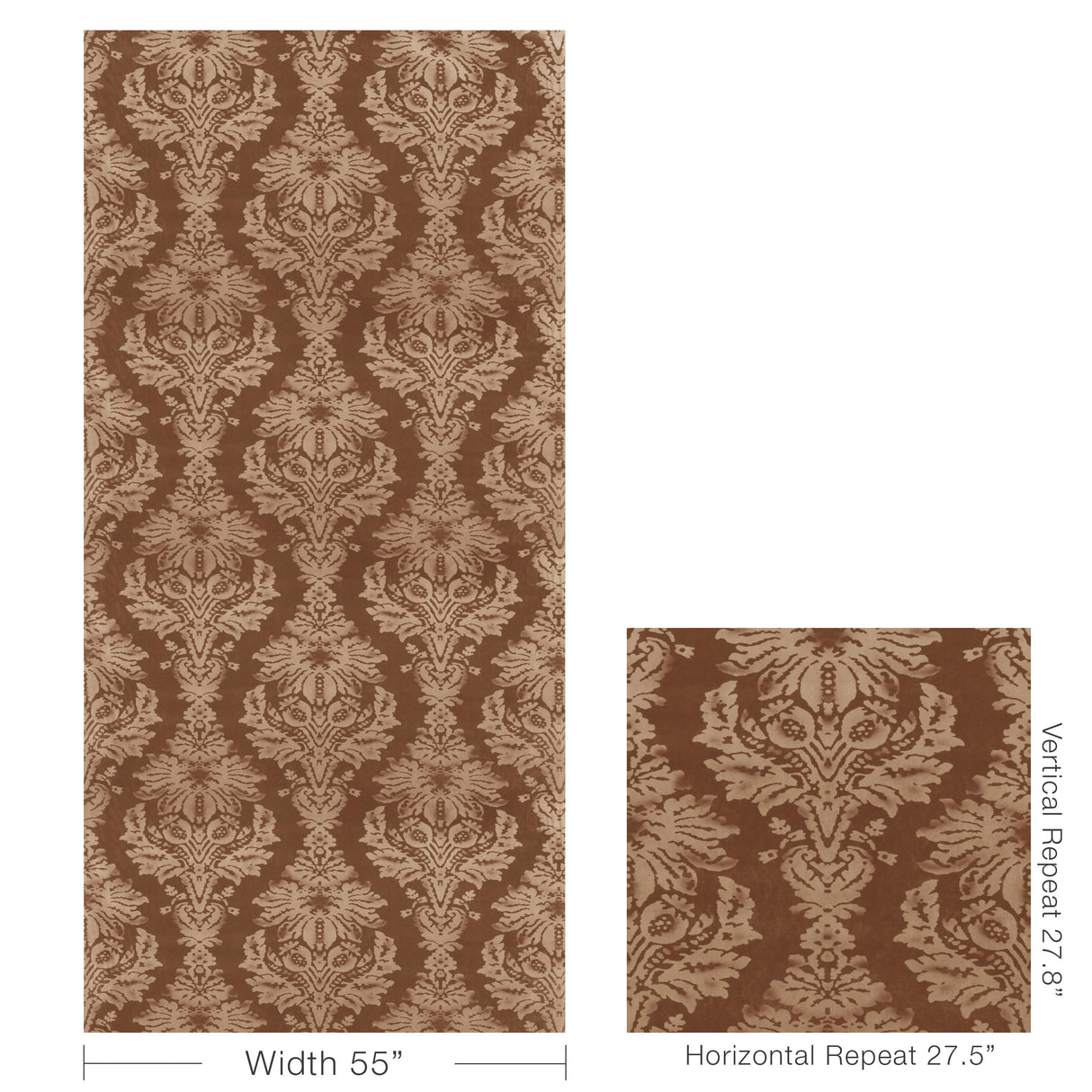 Lee Jofa PARHAM VELVET BRONZE Upholstery Fabric