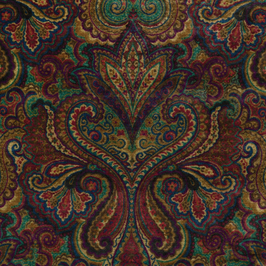Lee Jofa CARSWELL VELVET TOPAZ/RUBY Fabric
