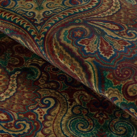 Lee Jofa CARSWELL VELVET TOPAZ/RUBY Upholstery Fabric