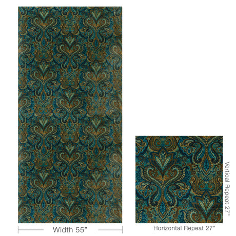 Lee Jofa CARSWELL VELVET MARINE/SKY Upholstery Fabric