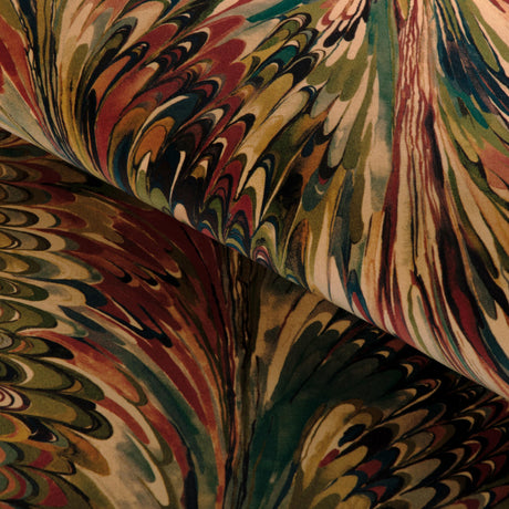 Lee Jofa TAPLOW VELVET BERRY/MOSS Upholstery Fabric