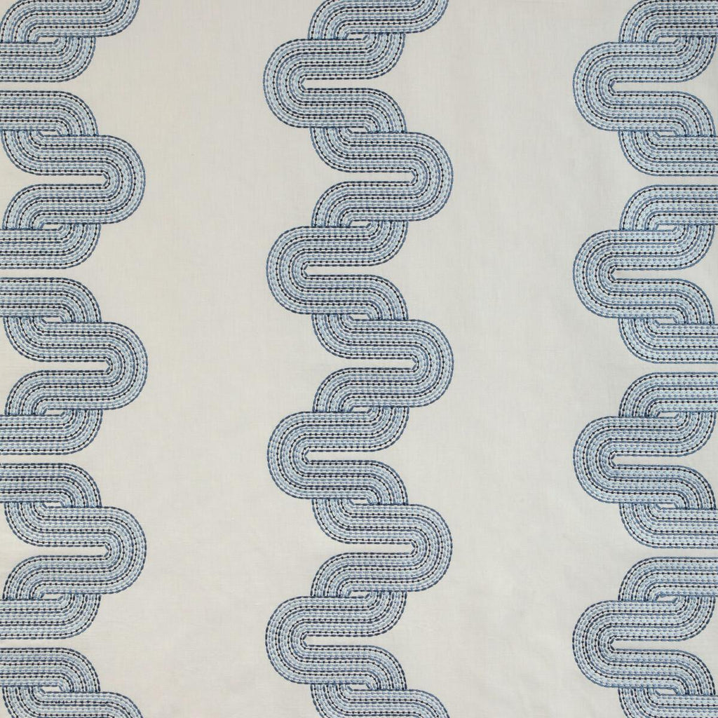Kravet CLOUD CHAIN INDIGO Fabric