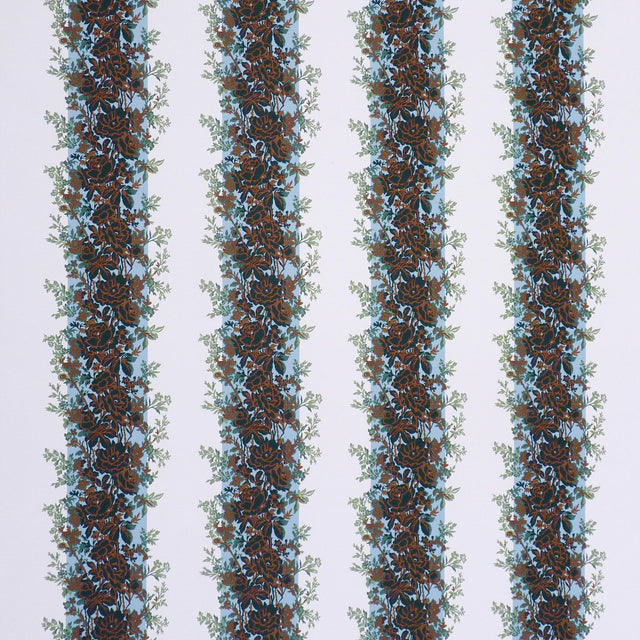 Brunschwig & Fils RAYURE FLEURIE II LAKE Fabric