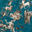 Brunschwig & Fils COSMIQUE PRINT TEAL Fabric