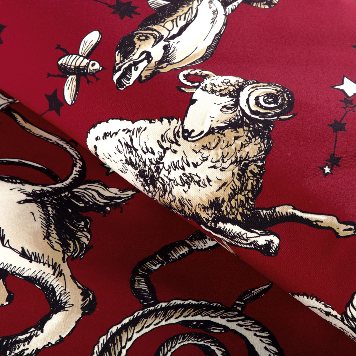 Brunschwig & Fils COSMIQUE PRINT RUBY Fabric