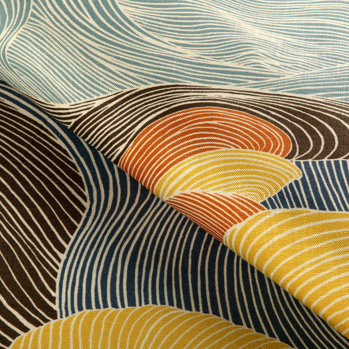 Brunschwig & Fils TOURBILLON PRINT TOPAZ Fabric