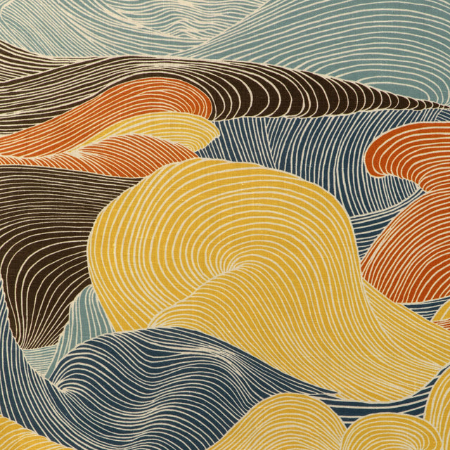 Brunschwig & Fils TOURBILLON PRINT TOPAZ Fabric