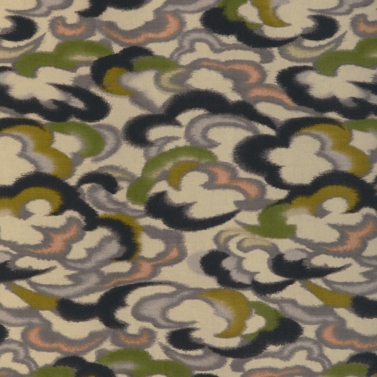 Brunschwig & Fils STRATUS PRINT PERIDOT/GOLD Fabric