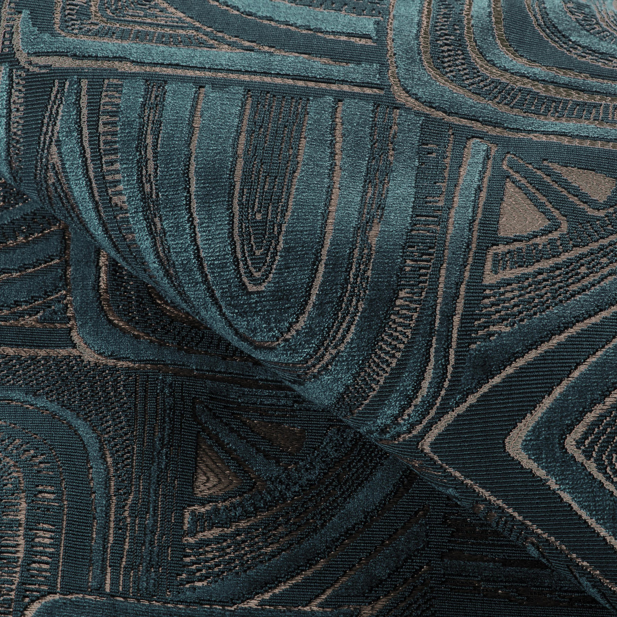 Brunschwig & Fils TIMBRE VELVET TEAL Upholstery Fabric