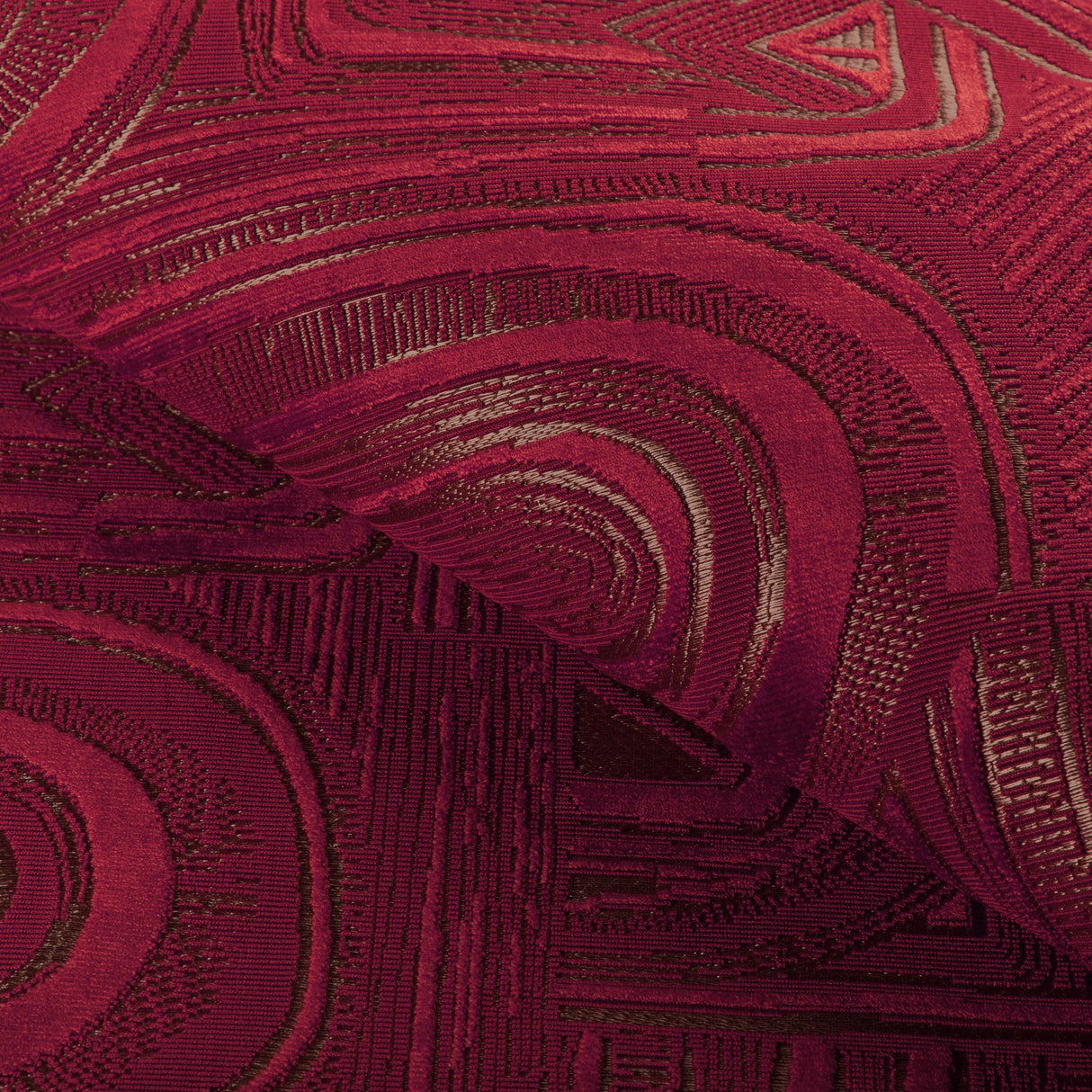 Brunschwig & Fils TIMBRE VELVET GARNET Upholstery Fabric