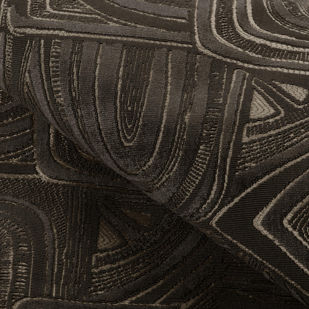 Brunschwig & Fils TIMBRE VELVET EBONY Upholstery Fabric