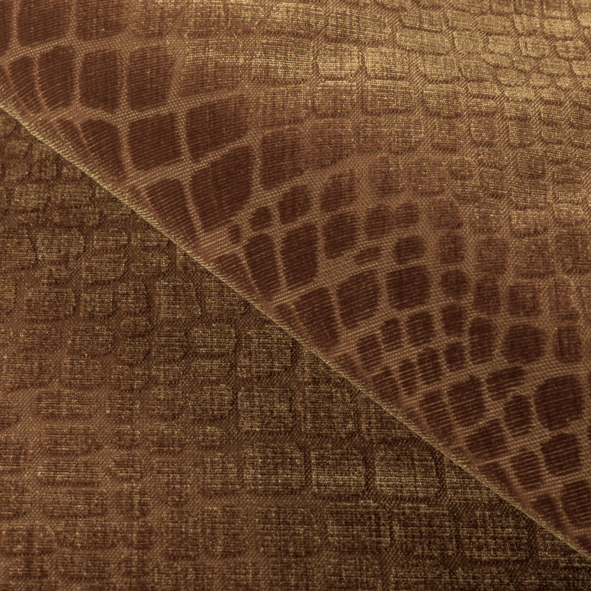 Brunschwig & Fils CROC VELVET AMBER Upholstery Fabric