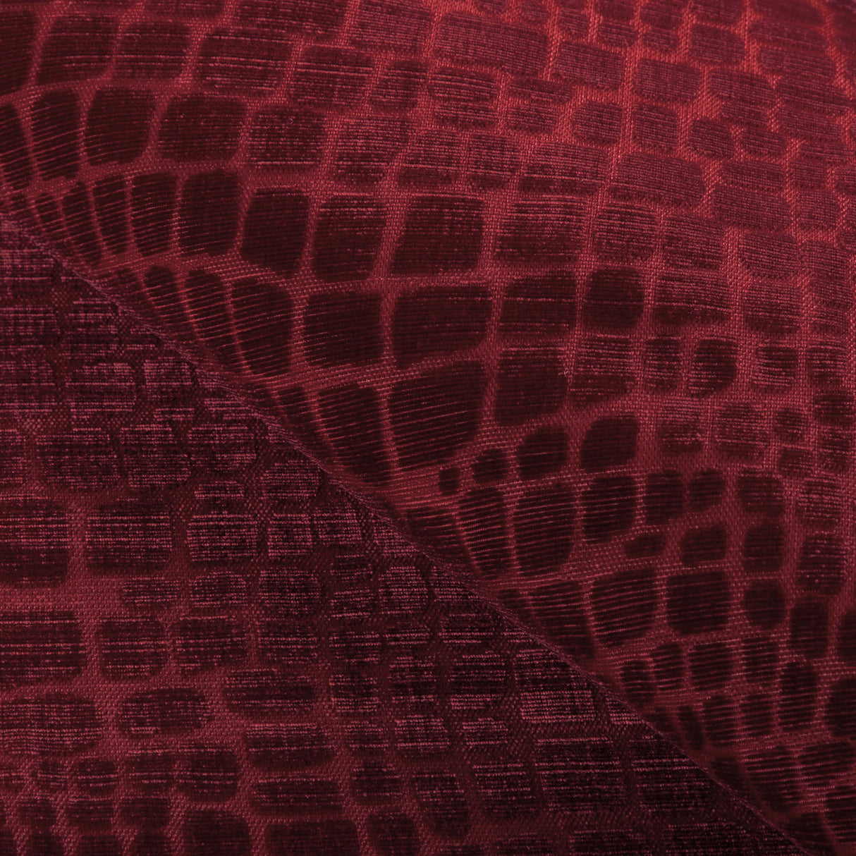 Brunschwig & Fils CROC VELVET GARNET Upholstery Fabric