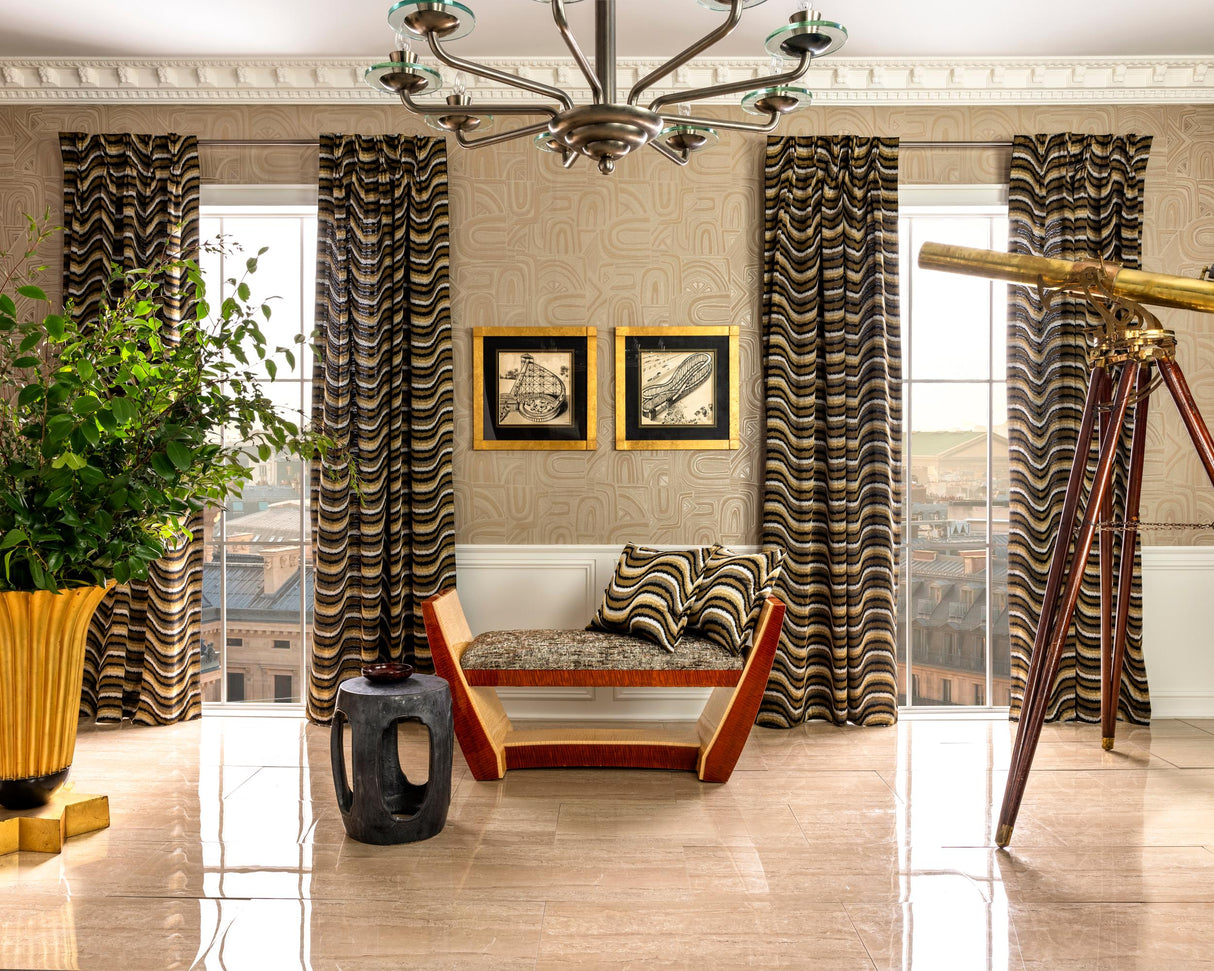 Brunschwig & Fils DU SON EMB ONYX Fabric