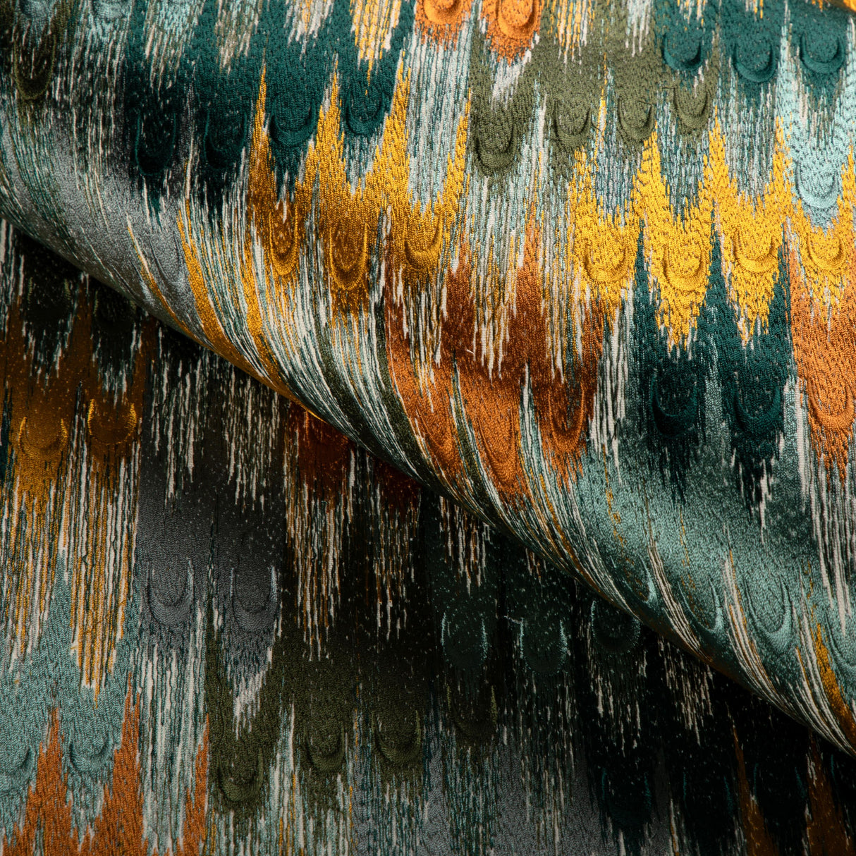 Brunschwig & Fils DUVAL EMB TEAL/TOPAZ Fabric