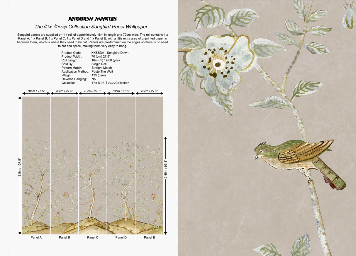 Andrew Martin SONGBIRD DAWN Wallpaper