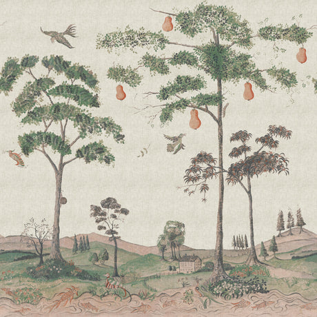 Andrew Martin MYTHICAL LAND LINEN FLAX Wallpaper