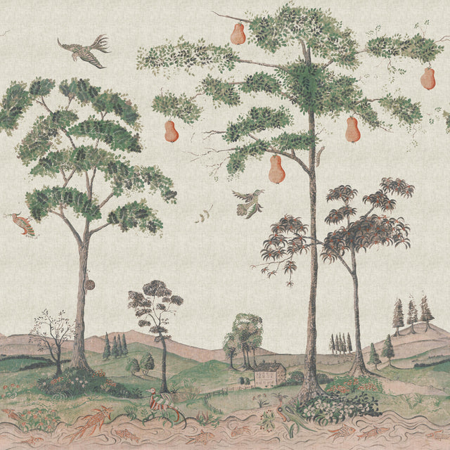 Andrew Martin MYTHICAL LAND LINEN FLAX Wallpaper