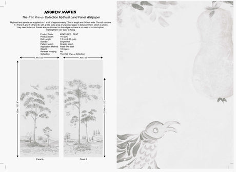 Andrew Martin MYTHICAL LAND PEAT Wallpaper