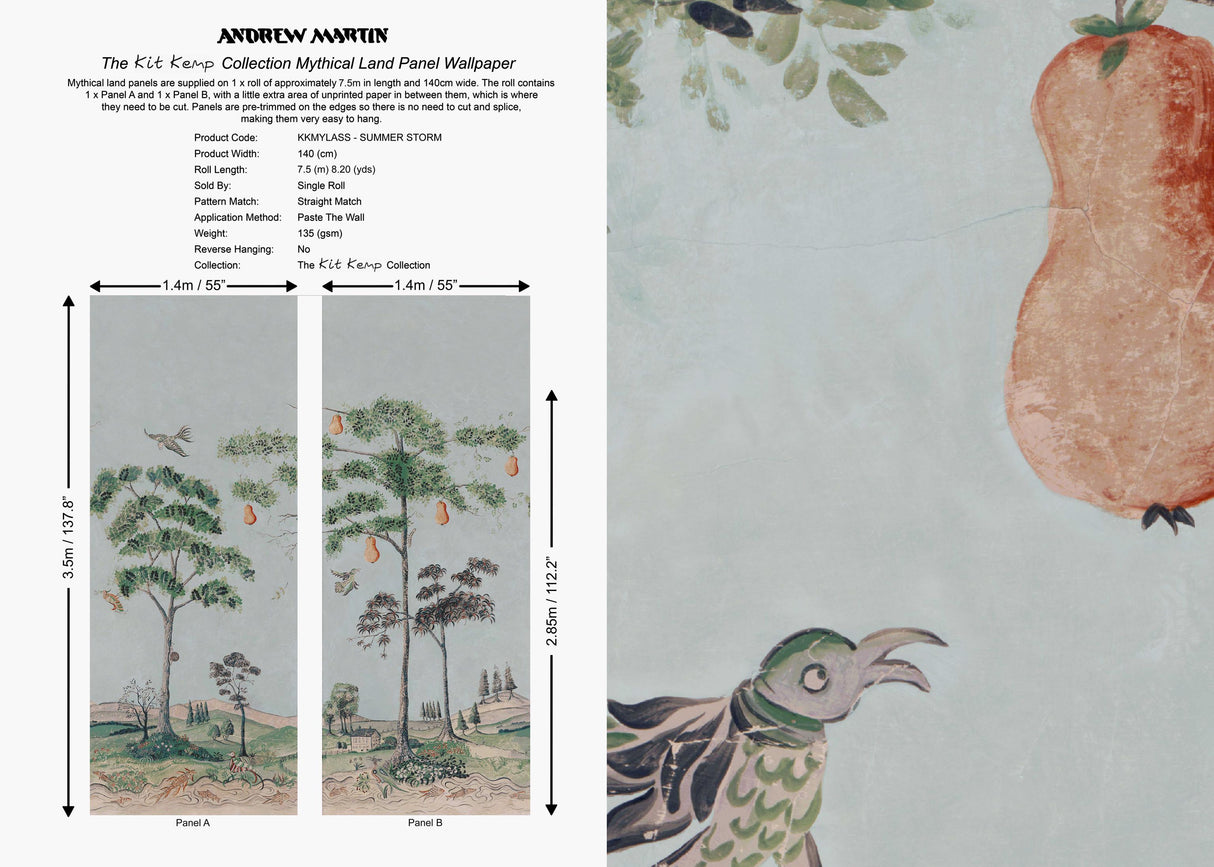 Andrew Martin MYTHICAL LAND SUMMERSTORM Wallpaper