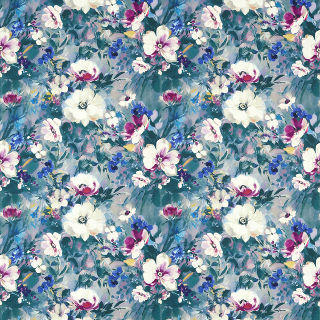 Clarke & Clarke RUGOSA DAMSON VELVET Fabric