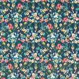 Clarke & Clarke WILD MEADOW MIDNIGHT VELVET Fabric