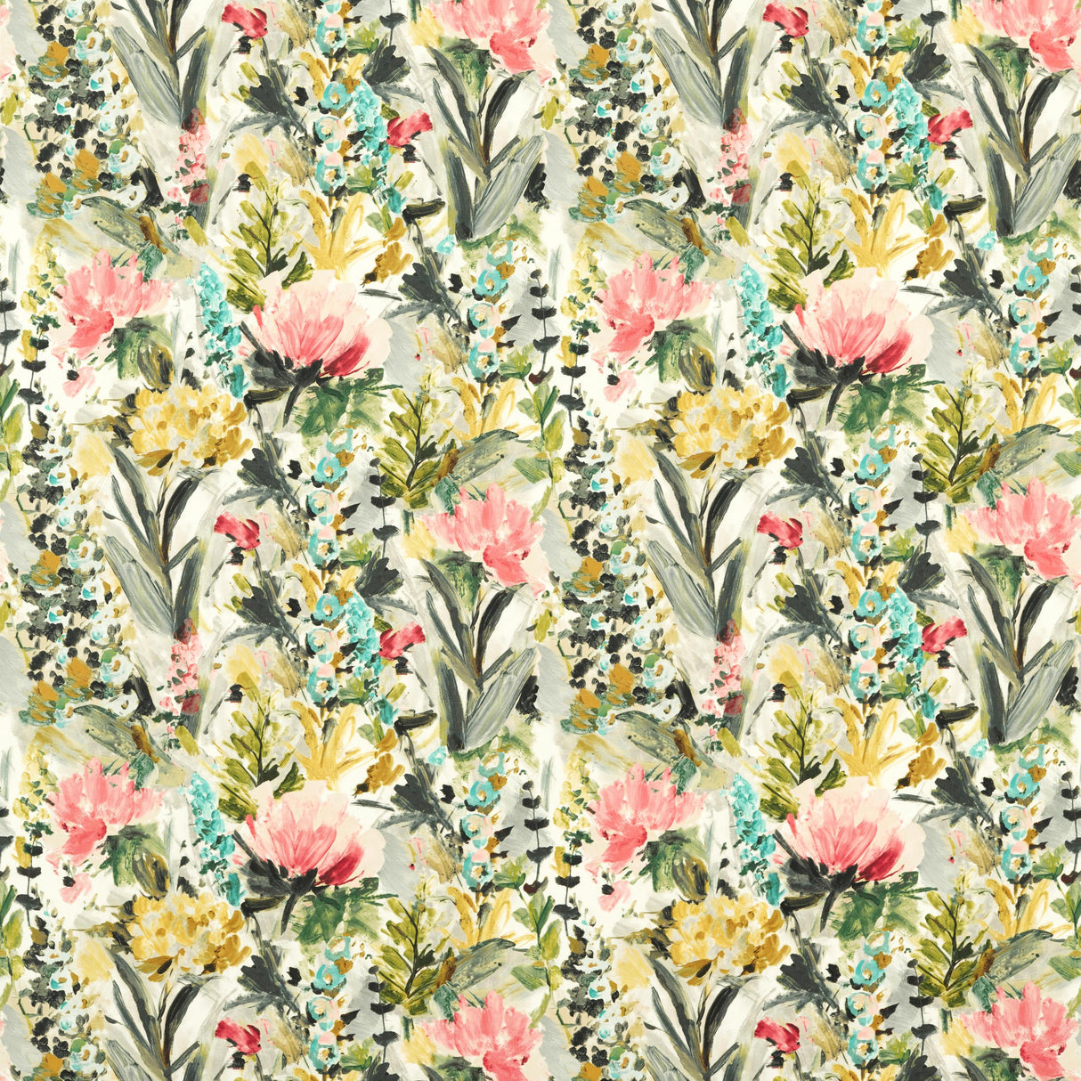 Clarke & Clarke HYDRANGEA AUTUMN Fabric