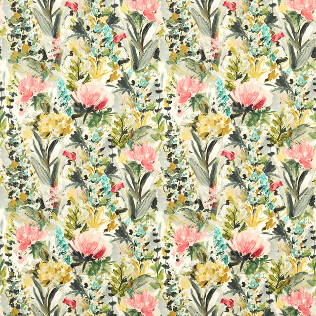 Clarke & Clarke HYDRANGEA AUTUMN Fabric