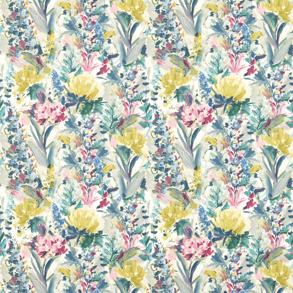 Clarke & Clarke HYDRANGEA MULTI Fabric