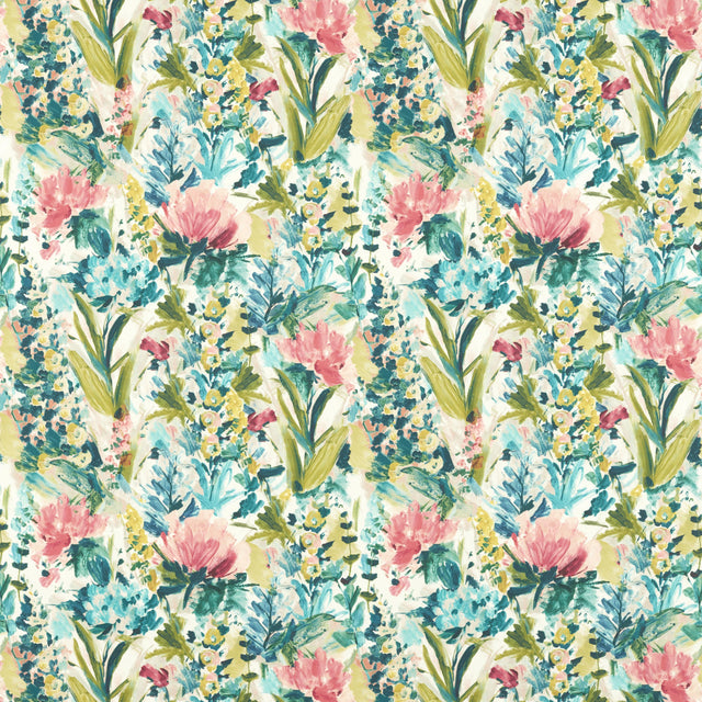 Clarke & Clarke HYDRANGEA SPICE/FOREST Fabric