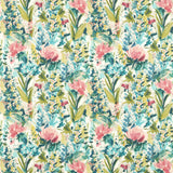 Clarke & Clarke HYDRANGEA SPICE/FOREST Fabric