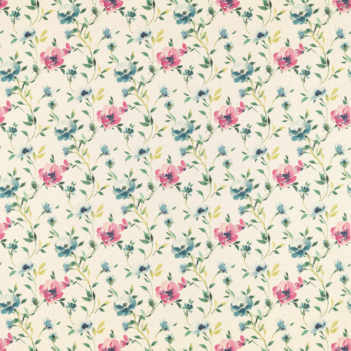 Clarke & Clarke SERENA LINEN/FOREST LINEN Fabric