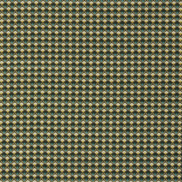 Clarke & Clarke LYRA TEAL/CITRUS Upholstery Fabric