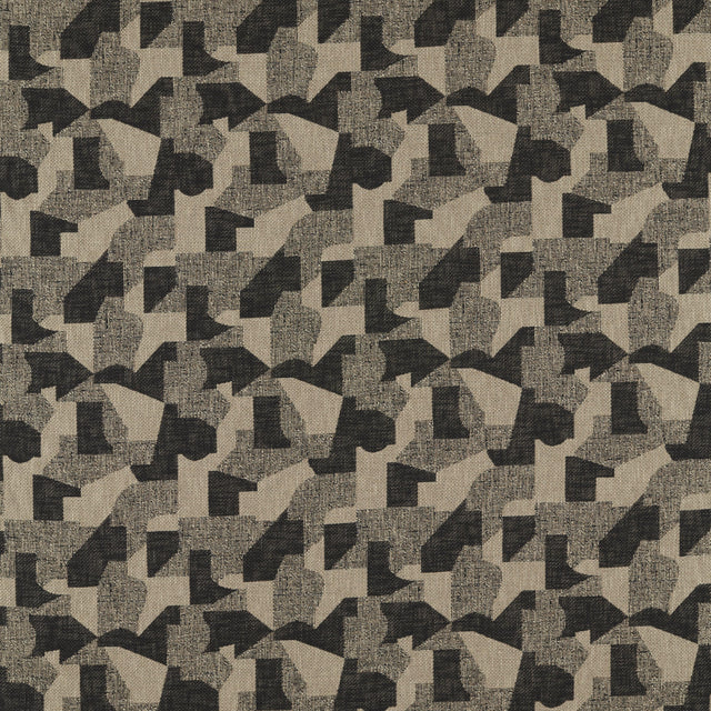 Clarke & Clarke ESPEN CHARCOAL/LINEN Upholstery Fabric