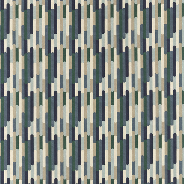 Clarke & Clarke SEATTLE MINERAL/NAVY Fabric