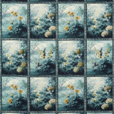 Clarke & Clarke ARTUS DENIM OCHRE Upholstery Fabric